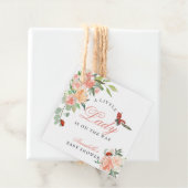 リトルレディーレディーバグバラガールベビーシャワー フェイバータグ (インサイチュ)