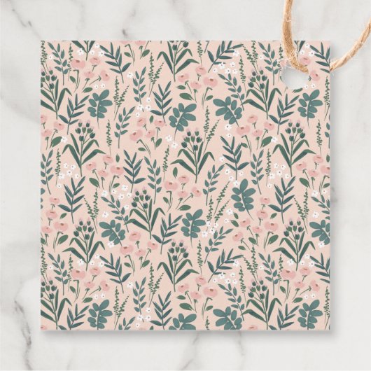 リトルレディーレディーバグバラガールベビーシャワー フェイバータグ (裏面)