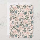 リトルレディーレディーバグバラガールベビーシャワー 招待状 (裏面)