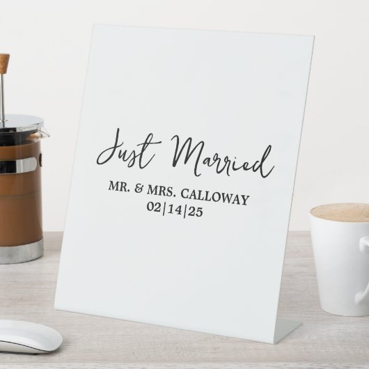 リトルレトロたった今結婚しましたバナー 台座サイン (インサイチュ)