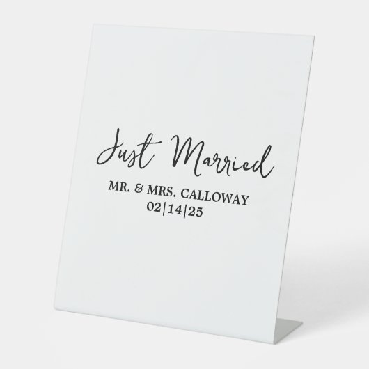 リトルレトロたった今結婚しましたバナー 台座サイン (正面)