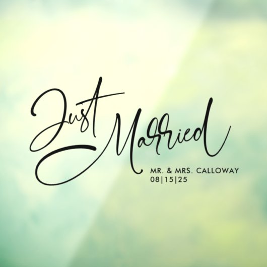 リトルレトロたった今結婚しました車 ウィンドウサイン (シート3)