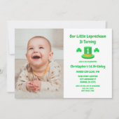 リトルレプレシャン1歳の誕生日 招待状 (正面)