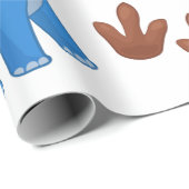 リトルロアーズウォーター色ベビー恐竜 ラッピングペーパー (ロールコーナー)