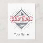 リトルロックアーカンサスシティ統一された州USAデザイン シーズンポストカード (正面)
