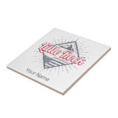 リトルロックアーカンサスシティ統一された州USAデザイン タイル (側面)