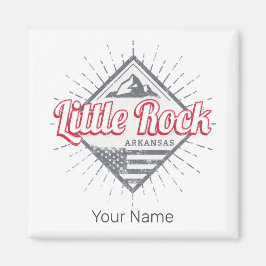 リトルロックアーカンサスシティ統一された州USAデザイン マグネット