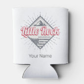 リトルロックアーカンサスシティ統一された州USAデザイン 缶クーラー (裏面)
