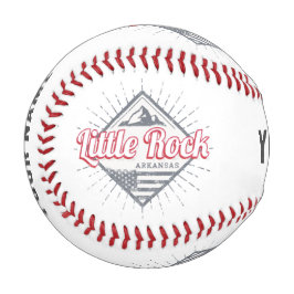 リトルロックアーカンサスシティ統一された州USAデザイン 野球ボール
