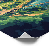 リトルロックアーカンサストラベルアートヴィンテージ ポスター (角)