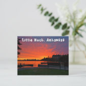 リトルロックアーカンソー夕日 ポストカード (スタンド正面)