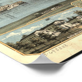 リトルロックアーカンソー1871パノラママップ ポスター (角)