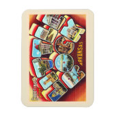 リトルロックアーカンソーARラージレター葉書CT01 マグネット (縦)