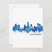 リトルロックスカイラインブルー インビテーションポストカード (正面/裏面)