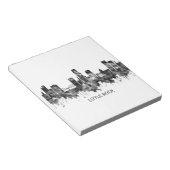 リトルロックスカイラインBW ノートパッド (アングル)