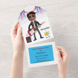 リトルロックスターキッズ🎸🤣ギターチャンピオン オールインワン招待状