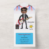 リトルロックスターキッズ🎸🤣ギターチャンピオン オールインワン招待状 (内側)