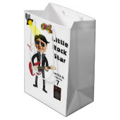 リトルロックスターキッズ🎸🤣ギターチャンピオン ミディアムペーパーバッグ (裏面アングル)