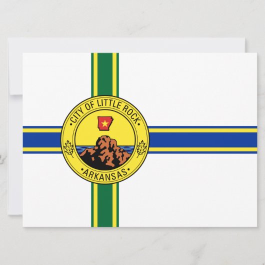 リトルロック国旗（アーカンソー州） カード (正面)