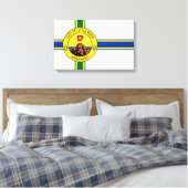 リトルロック国旗（アーカンソー州） キャンバスプリント (インサイチュ (寝室))