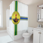 リトルロック国旗(アーカンソー州) シャワーカーテン (インサイチュ)