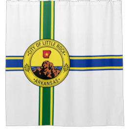 リトルロック国旗（アーカンソー州） シャワーカーテン