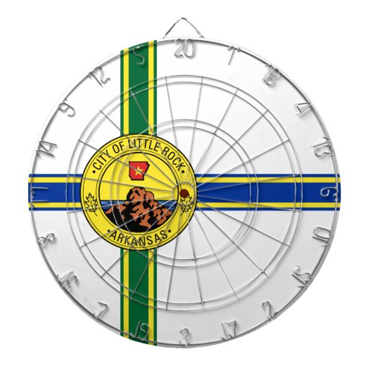 リトルロック国旗（アーカンソー州） ダーツボード (正面)