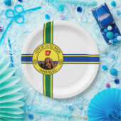 リトルロック国旗（アーカンソー州） ペーパープレート (パーティー)