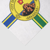 リトルロック国旗（アーカンソー州） 薄葉紙 (詳細)