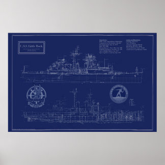 リトルロック艦設計図 ポスター