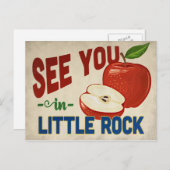 リトルロック アーカンソー リンゴ - ヴィンテージ トラベル ポストカード (正面/裏面)
