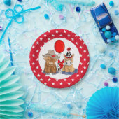 リトルロデオ誕生日パーティープレート – レッドスターズ ペーパープレート (パーティー)