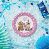 リトルロデオ誕生日パーティープレート – 少女 ペーパープレート (パーティー)