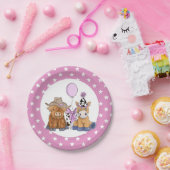 リトルロデオ誕生日パーティープレート – 少女 ペーパープレート (パーティー)