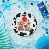 リトルロデオ誕生日パーティープレート – 赤 ペーパープレート (パーティー)