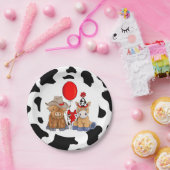 リトルロデオ誕生日パーティープレート – 赤 ペーパープレート (パーティー)