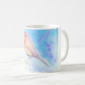 リトルロビンウォーター絵画カラー コーヒーマグカップ (正面右)