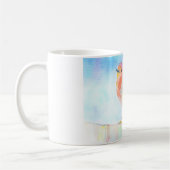 リトルロビンウォーター絵画カラー コーヒーマグカップ (左)