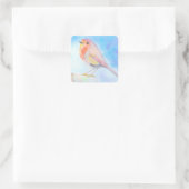 リトルロビンウォーター絵画カラー スクエアシール (バッグ)