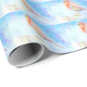 リトルロビンウォーター絵画カラー ラッピングペーパー (ロールコーナー)
