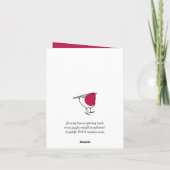 リトルロビンブルーノートカード カード (裏面)