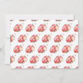 リトルロベバグ誕生日パーティフォト招待状 招待状 (裏面)