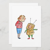 リトルロボット 招待状 (正面/裏面)