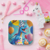 リトルローラーズのためのディノデライト ペーパープレート (パーティー)