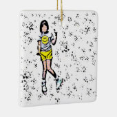 リトルローラーブレイダーガール セラミックオーナメント (右)