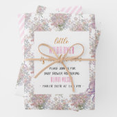 リトルワイルドフラワーが開花の赤ちゃんシャワー#2 ラッピングペーパーシート (インサイチュ)