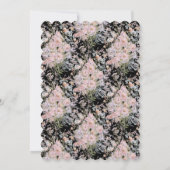 リトルワイルドフラワーが開花の赤ちゃんシャワー#3 招待状 (裏面)