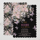 リトルワイルドフラワーが開花の赤ちゃんシャワー#3 招待状 (正面/裏面)