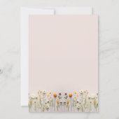 リトルワイルドフラワーの最初の誕生日パーティー 招待状 (裏面)