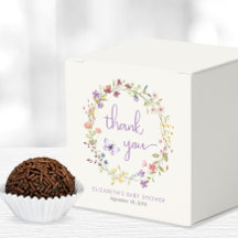 リトルワイルドフラワーウォーターカラーベビーガールシャワー